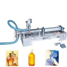 Horizontal single head liquid filling machine